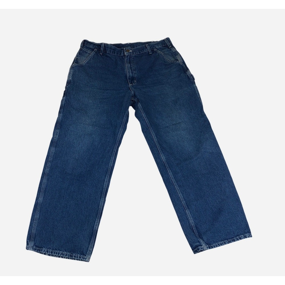 Carhartt B13 DST Loose Fit Carpenter Jeans‎ Mens 38x30 Dark Stone Blue Dungarees